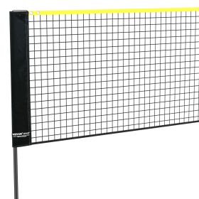 Badminton Net, Height Adjustable Volleyball Net, 20ft Wide Foldable Pickleball Net, Portable Tennis Net Set with Poles, Stand, Bag, Rackets